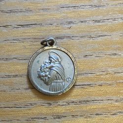 Catholic Pendant  St Christopher And Jesus