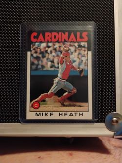 RARE 1986 Topps TIFFANY MIKE HEATH 1 OF 2  KNOWN TO EXIST 