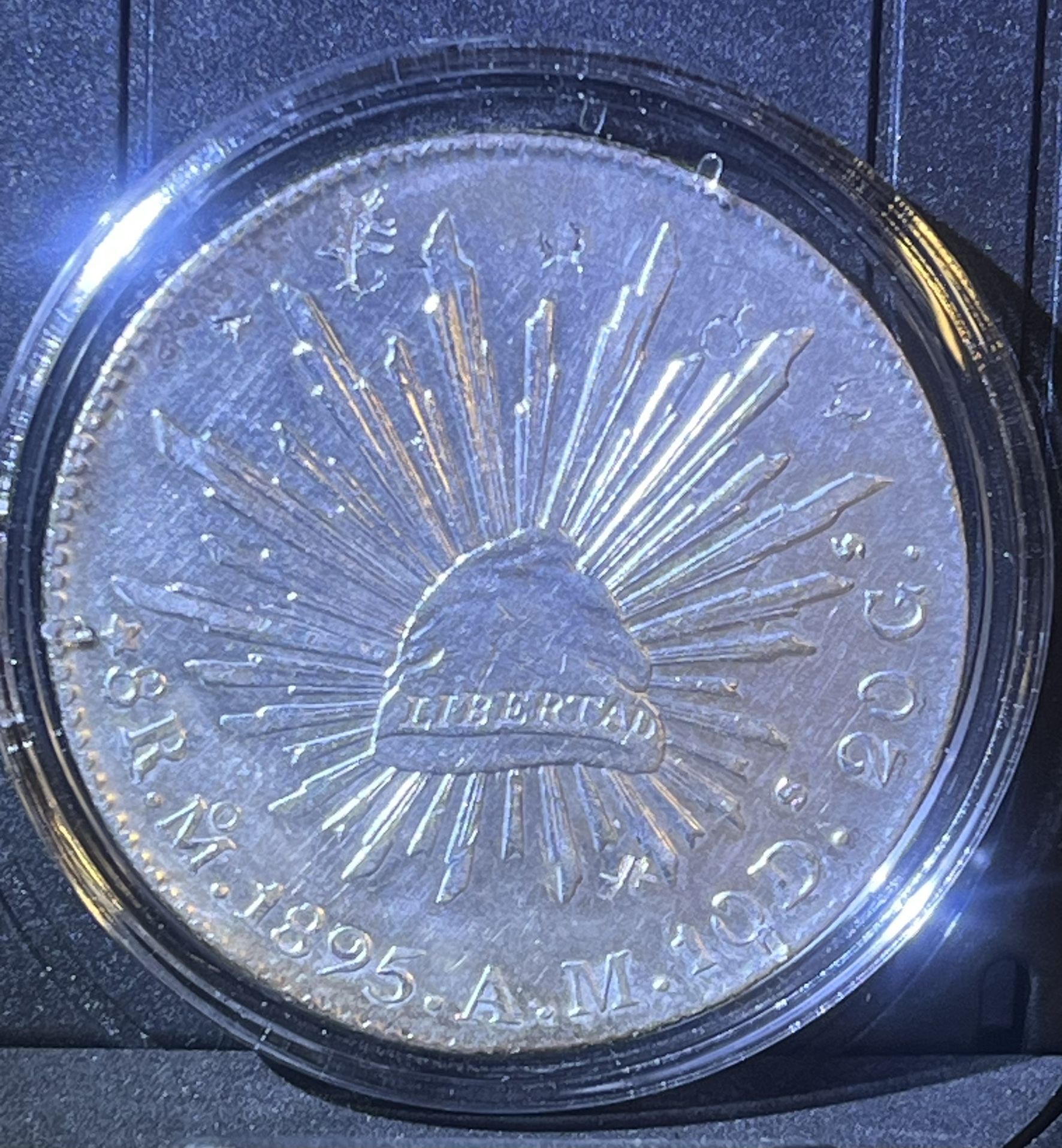 1895 Mexico Libertad 8 Reales
