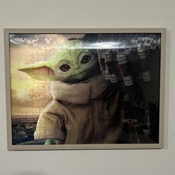 Framed Baby Yoda Puzzle
