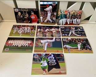 Philadelphia Phillies 2009 NL Champs 10th Anniversary SGA Postcards 