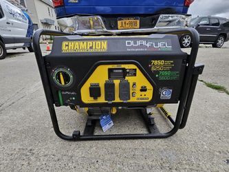 Champion Duel fuel 7850 Starting, 6250 Running Watts 