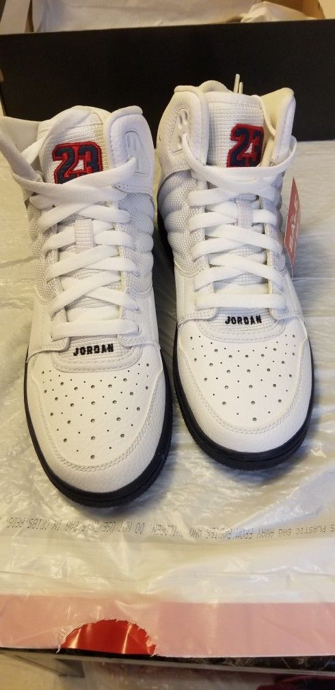 jordan 1 flight 4 prem bg White/gym red midnight navy size 6 Young