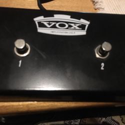 Vox 2 Button Footswitch With Cable And Plug 