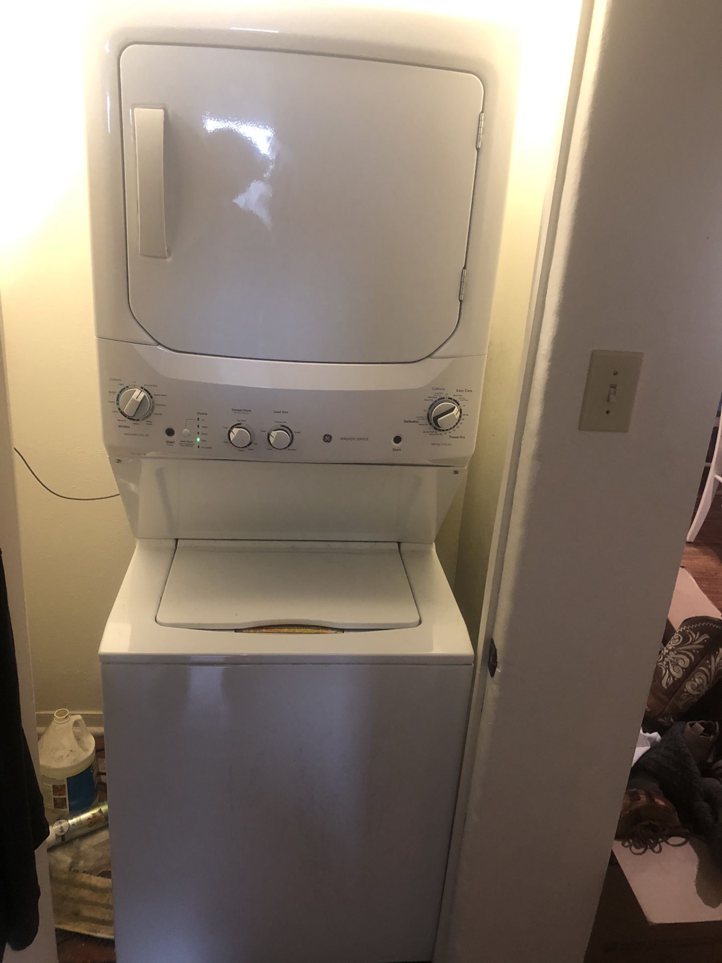 Stacked Washer And Electric Dryer