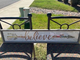 Believe sign NEW with tags