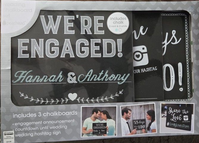 3 Brand New Wedding Chalkboards