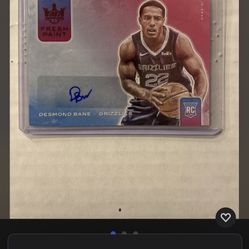 2020 Court Kings Desmond Bane Rookie Auto /49