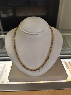 10k Solid Gold Rope Chain 36.8 Grams 26 Long Layaway Available 10% Down If You Interested Please Make Sure You Ask For Maribel Thank You 