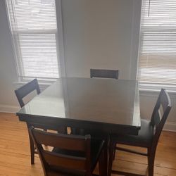 High Table With 4 Chairs 