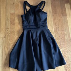City Studio Black Fit & Flare A-Line Dress Size 0