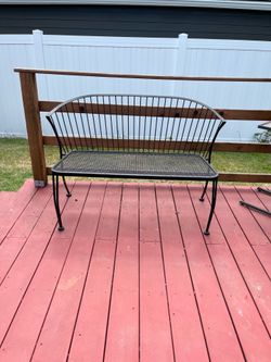 Metal bench