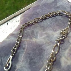 14k Gold Plated Stamped Chain Bracelet