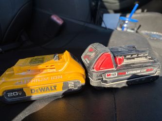 Dewalt and milwaukee battery