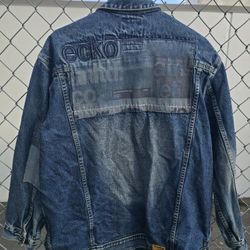 Y2k ECKŌ UNLTD (ECKO UNLTD) Demin Jacket 
Size : Large