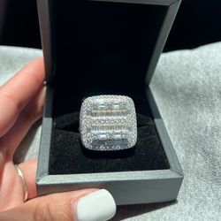 Men Moissanite Ring