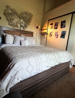Beautiful queen bed frame