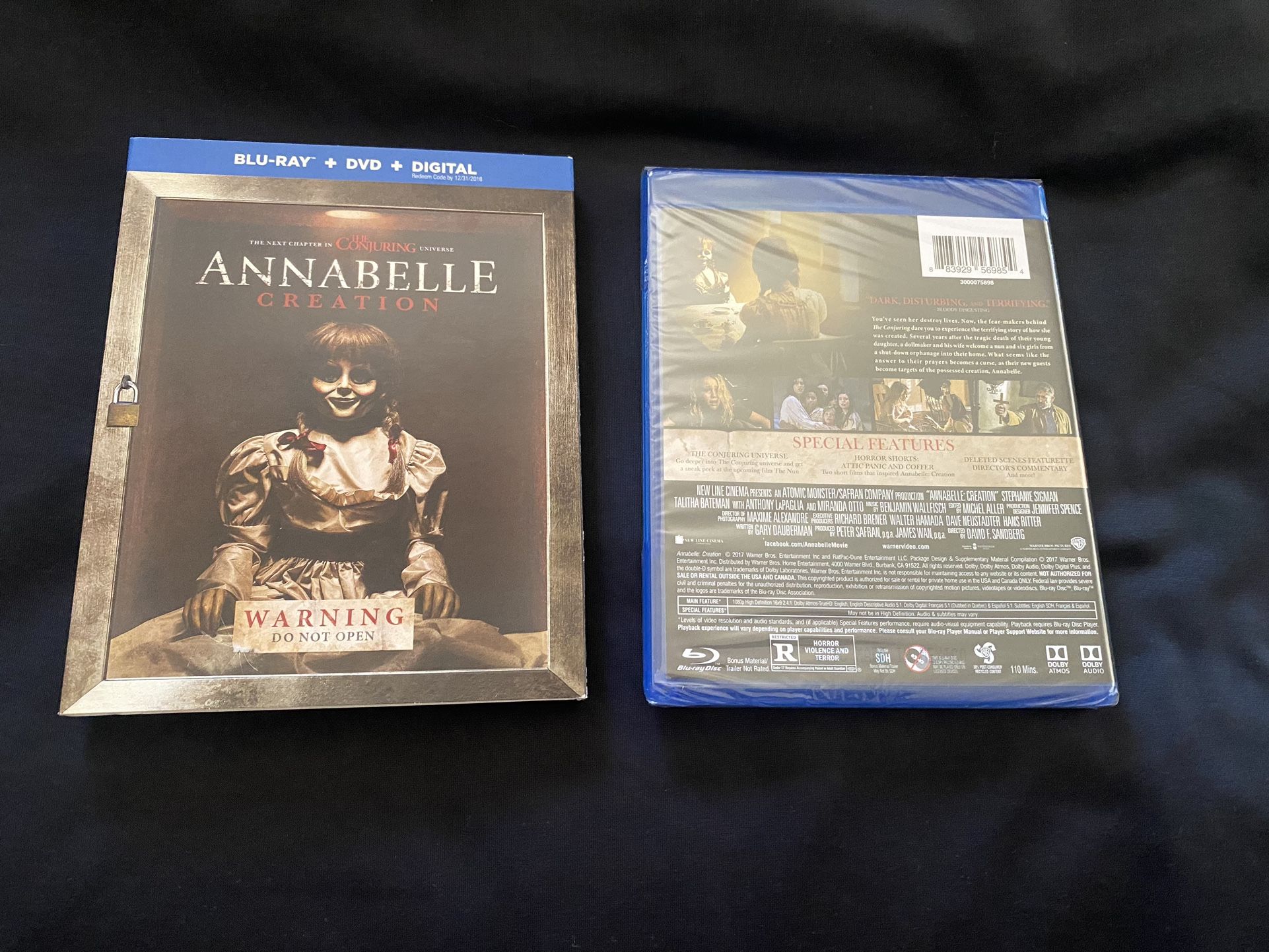 Horror DVD Blu-ray 4k Annabelle  IT Chapter Two 
