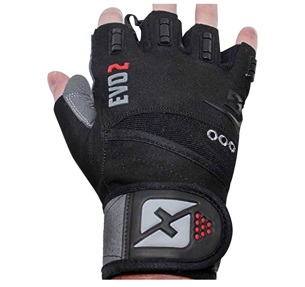 XL skott Evo 2 Weightlifting Gloves W/ Wrist Wrap Support