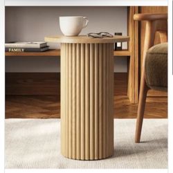 New Fluted Round Accent Table