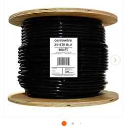 2 Brand New Rolls 500' 2/0 Wire
