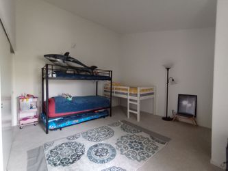 Grey Metal Bunk Beds