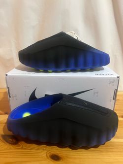 Nike Mind 001 Flyknit Slide Hyper Royal Black IR2175-400 Size 10 Brand New DS $260 Meet Up In Irving No Trades @hdzkicks_