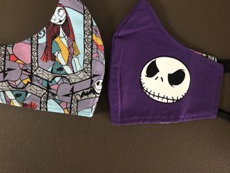 Nightmare Before Christmas Glow in the Dark face mask