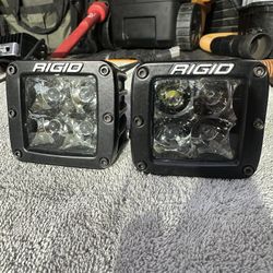 Rigid D Series Pro Spot Lights With Black Housing 