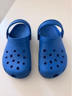 Blue Crocs- Size J3 Kids