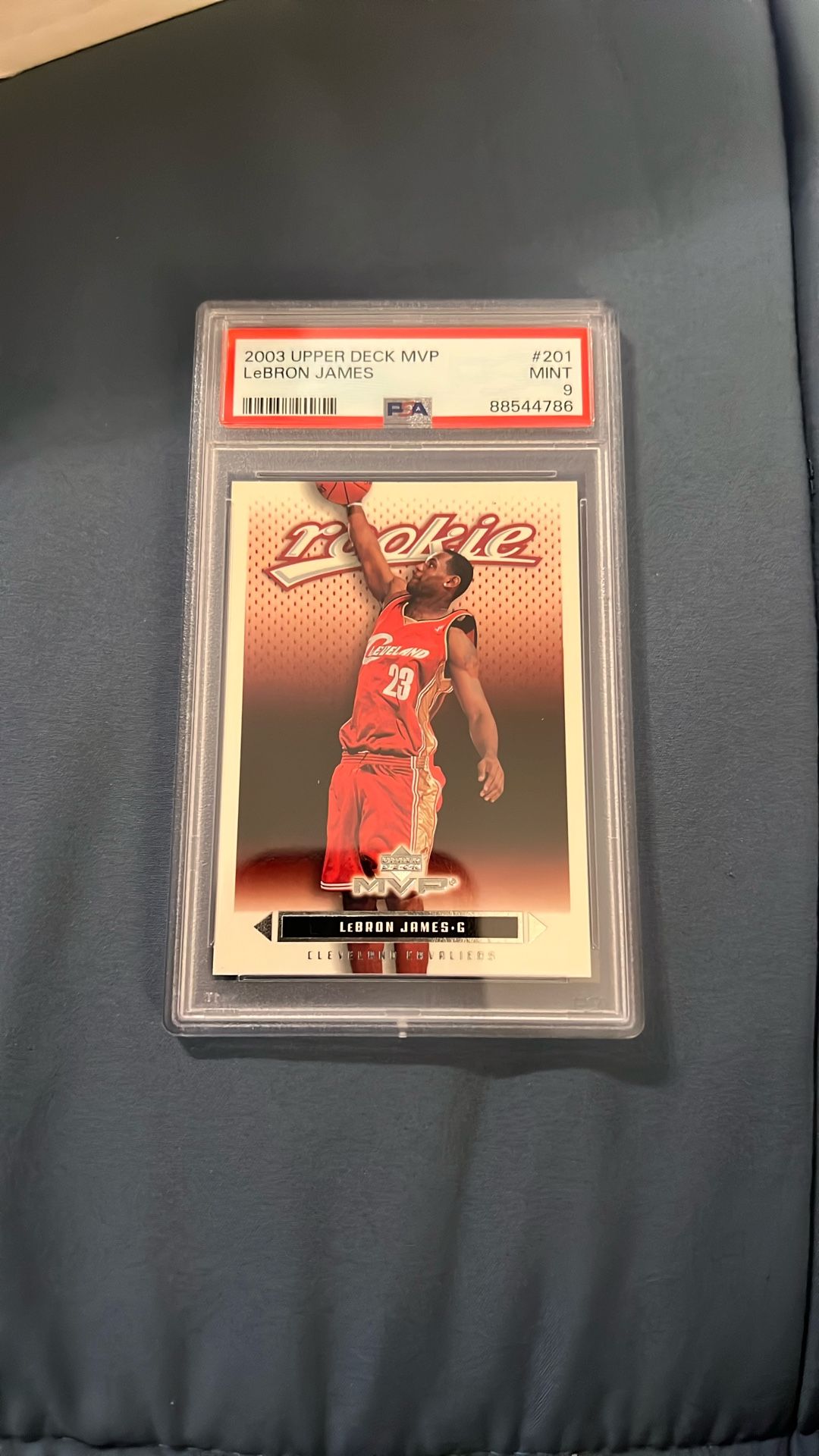 LeBron James Rookie Card PSA9 2003 Upper Deck MVP