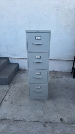 HON 4-Drawer Metal Filing Cabinets Set of 4