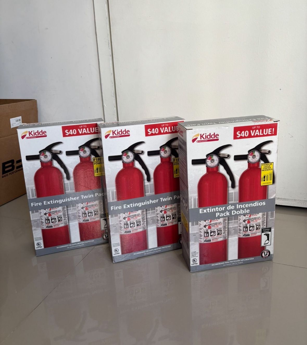 Bundle Of 3 Twin Pack NEW Kiddie Fire Extinguisher