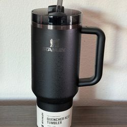 New 40oz STANLEY Quencher H2.0 Tumbler Shadow Moon LIMITED EDITION Black Hot & Cold