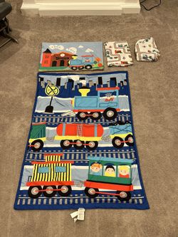 Train Bed Set, Crib Size Mattress