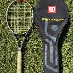 Wilson Pro Staff Tour Hyper Carbon Roger Federer Tennis Racket + Cover