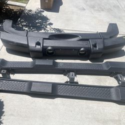 Jeep Front & Rear Bumpers/side Steps All Original 