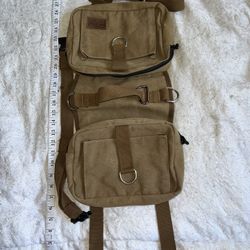 Onetigris hound medium dog brown backpack 28" tip to tip camping travel