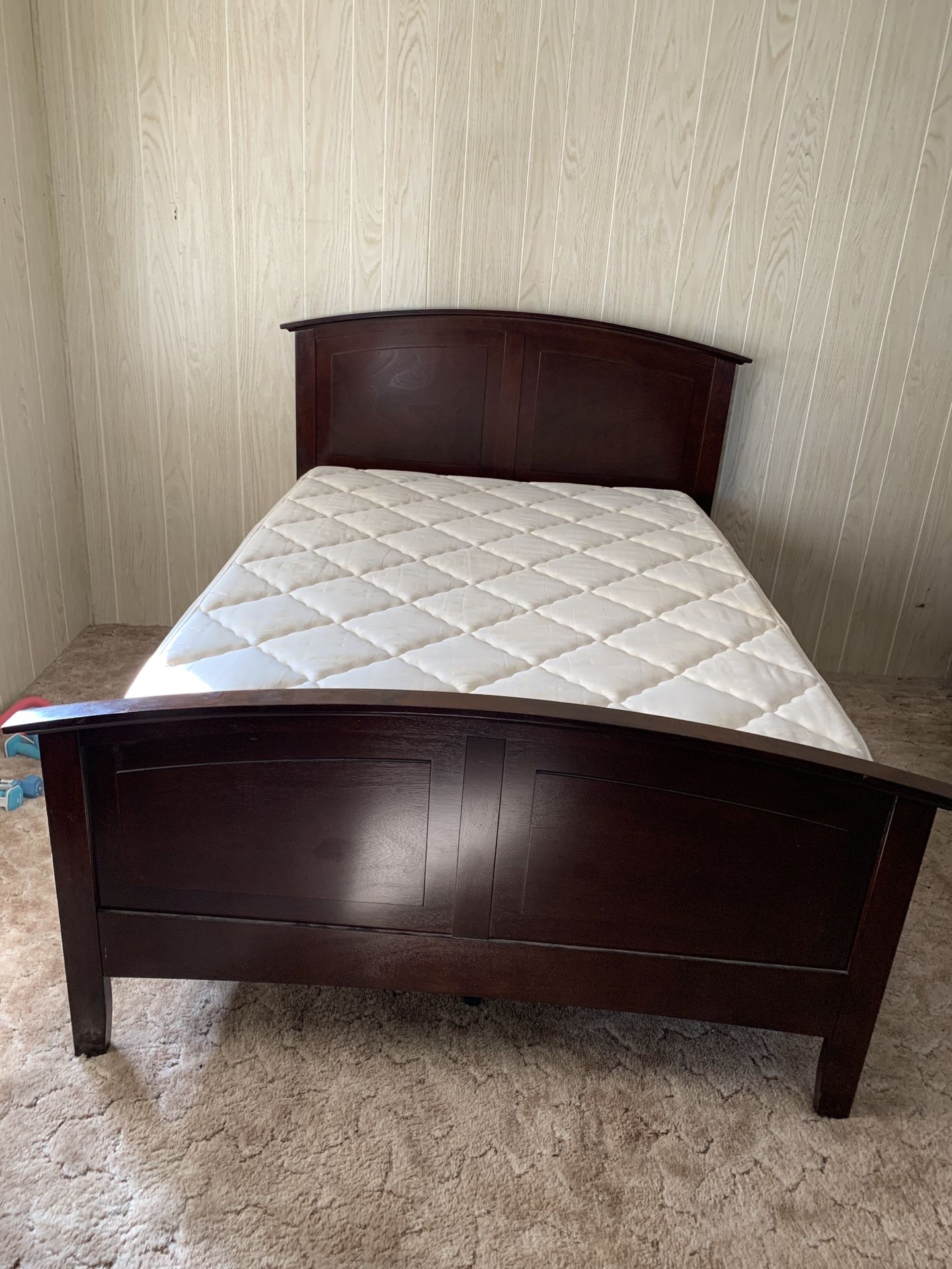 Full size pillow, top mattress with headboard and footboard. for Sale