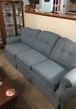 Lazy Boy Blue Sofa