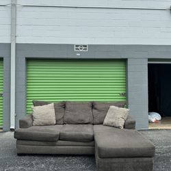 Grey Sectional W/ Reversible Chaise Delivery Available