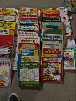 Kinder pre-kinder first grade 2nd grade elementary work books supplies