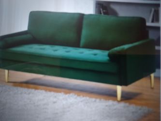 New 67 inch Velvet Loveseat Sofa with 2 pillows, 2 seat couches