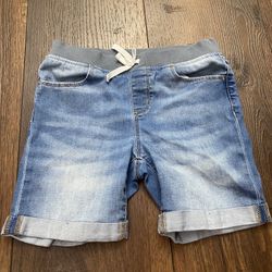 Girls Elastic Waist Jean Shorts Size 10/12 By Wonder Nation #7