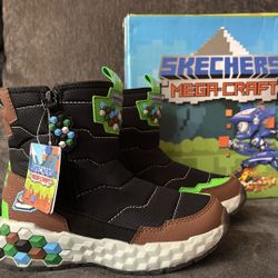 Skechers Mega-Craft Kids Water Repellent Boots 12.5