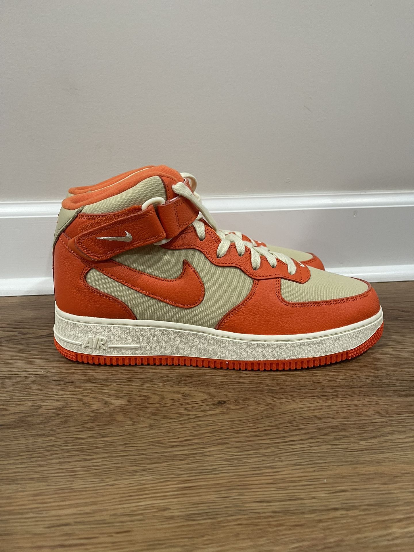 FB2036 700] Nike Air Force Mid '07 LX NBHD 'Team Gold/Safety