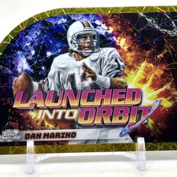DAN MARINO /50 GOLD 2024 Topps Cosmic Chrome Launched into Orbit #LIO-18