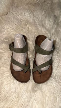 Brand new olive green sandals