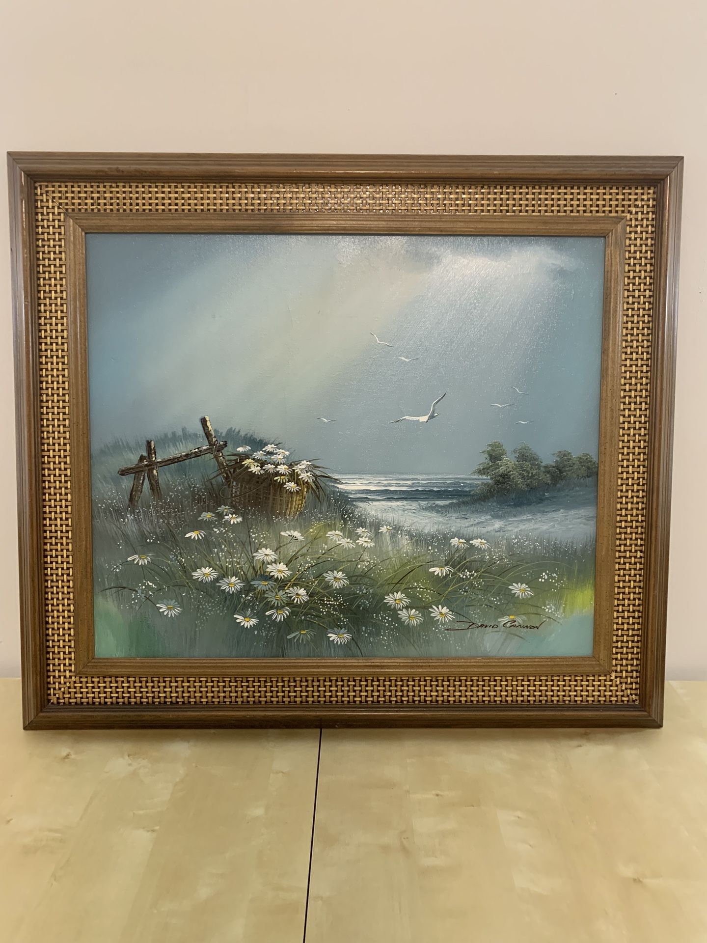 Oil Painting, Vintage, Art, Wall Art, Beautiful Frame, Canvas