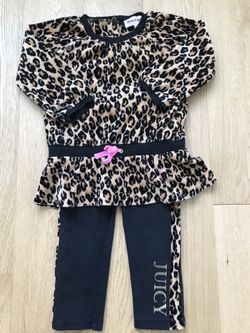 Juicy Couture 18/24 months baby girl clothing set